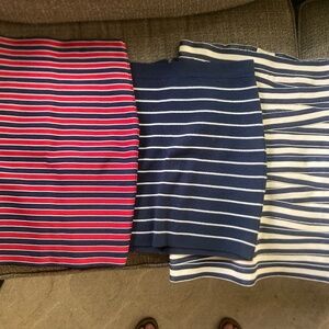Three striped skirts by Boy Band of Outsiders
